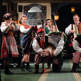 Cracovie : Spectacle folklorique et dîner de 3 plats au Jama Michalika Café