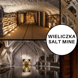 Depuis Cracovie : Excursion à la mine de sel de Wieliczka et visite guidée