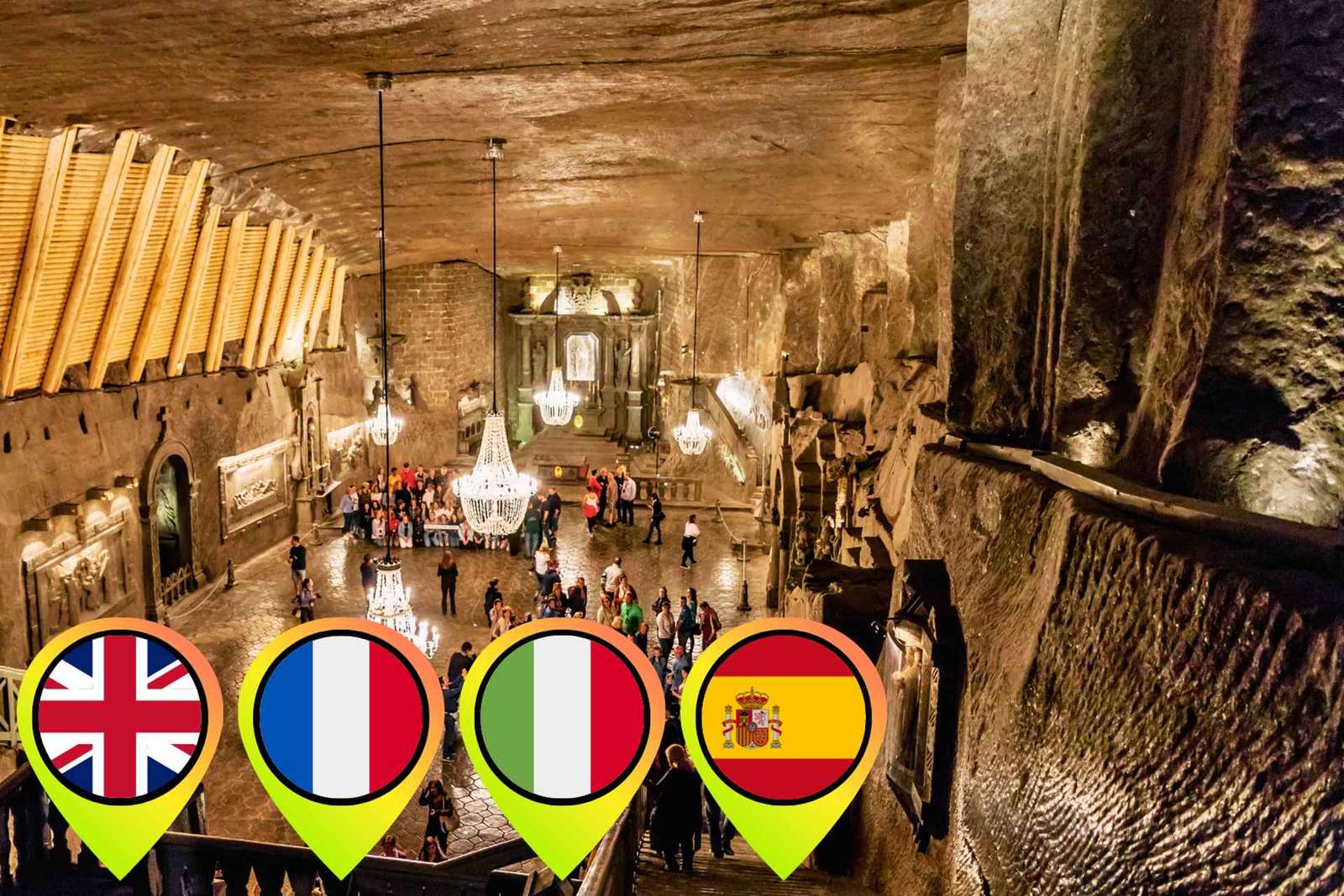 Depuis Cracovie : Visite guidée dans la mine de sel de Wieliczka