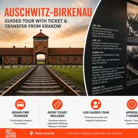 Cracovie : Auschwitz Birkenau : visite de dernière minute - réservation pour le lendemain