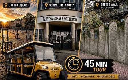 Cracovie : visite en voiturette de golf sur la Seconde Guerre mondiale et l’usine de Schindler