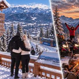 Cracovie : excursion à Zakopane en motoneige et feu de camp