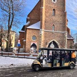 Cracovie : visite guidée de la ville en voiturette de golf avec prise en charge à l'hôtel