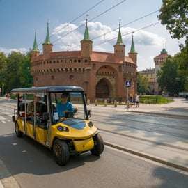 Cracovie : Visite touristique de la ville en voiturette de golf électrique
