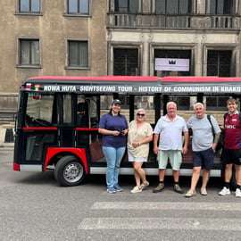 Cracovie : visite touristique complète de la ville en voiturette de golf écologique