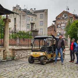 Cracovie : visite touristique complète de la ville en voiturette de golf écologique